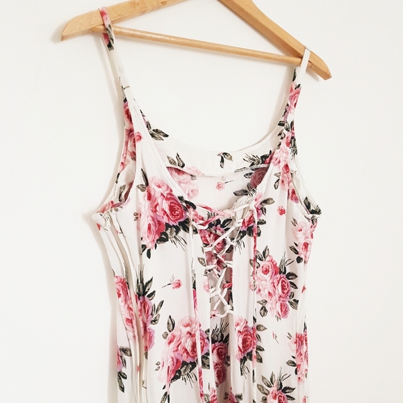 vintage pink floral sun dress - Picture 5 of 6